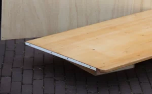 Bureauschap 45 diep voor kast van 30 diep, breedte 80 cm, blank gelakt, gebruikt (voorbeeldfoto)